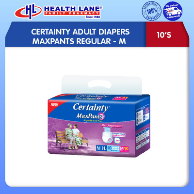 CERTAINTY LAMPIN DEWASAS MAXPANTS REGULAR- M (10'S)